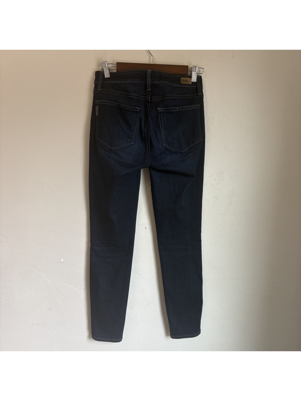 PAIGE Verdugo Ankle Skinny Jeans Women Size 27 Dark Wash Denim Stretch - Picture 6 of 7